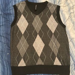 Vest Leonardo Gavino Large Black grey
